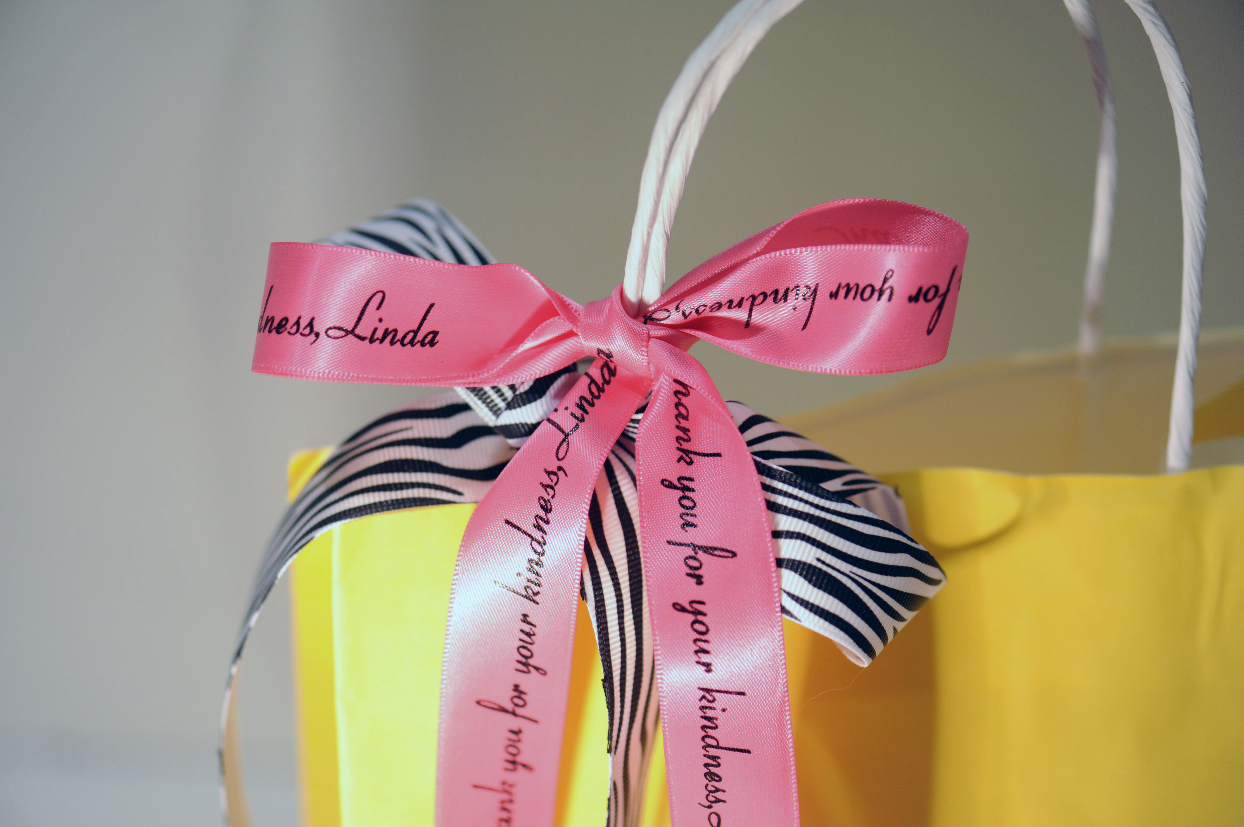 personalized wrapping ribbon