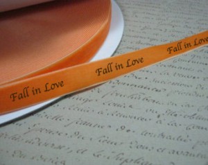 Fall In Love Printed ribbon