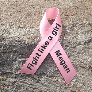 Fight Like a Girl Breast Cancer Awareness Ribbon