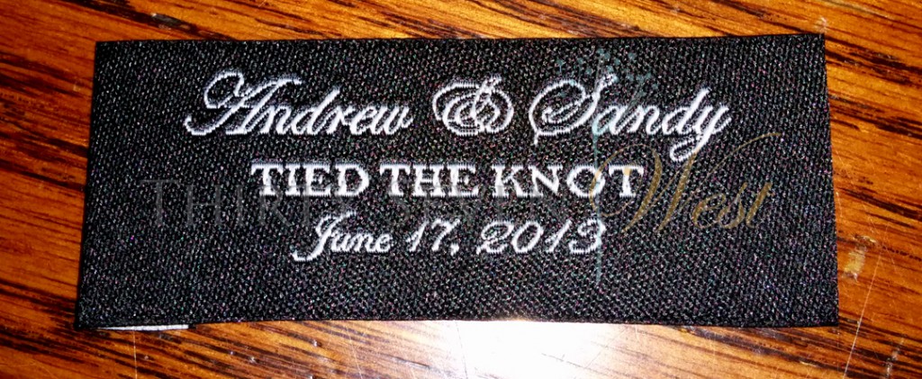 Tied the Knot Wedding Label