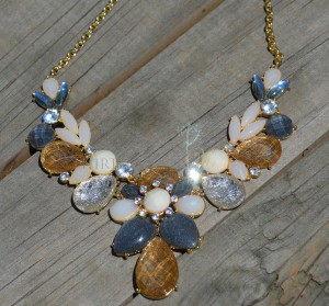 Smoky Green and Citrine Necklace