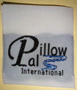 Pillow Pals Custom Woven Taffeta Label