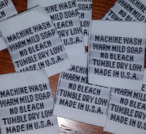 care label, taffeta labels, garment labels, content labels, fabric labels, clothing labels