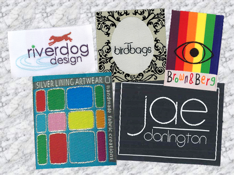 custom woven labels, designer labels,  clothing labels, clothing tags