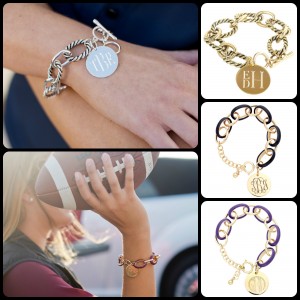 Enamel link bracelet, henson link bracelet, silver link bracelet, gold bracelet, monogrammed bracelet, personalized bracelet, monogrammed charm, BLACK FRIDAY SALE