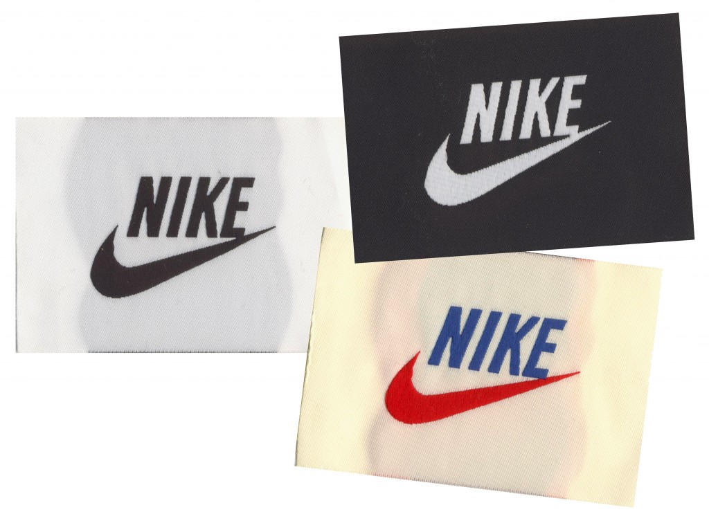 Nike Custom Woven Labels, custom labels, custom woven labels, clothing labels, apparel labels, designer labels, cloth labels, labels for clothing, nike, nike athletics,