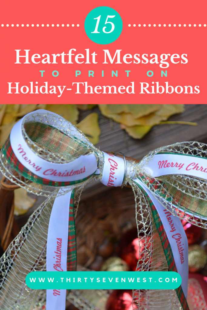 Inexpensive personalized ribbon