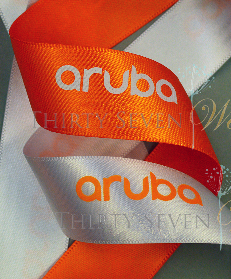 Aruba Custom Logo Ribbon, Printed Ribbon, Customized Ribbon