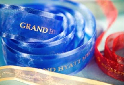 Custom Logo Ribbon, Custom Organza Ribbon, Blue Organza Ribbon, Custom Ribbon, Custom Ribbon, Custom Logo Ribbon