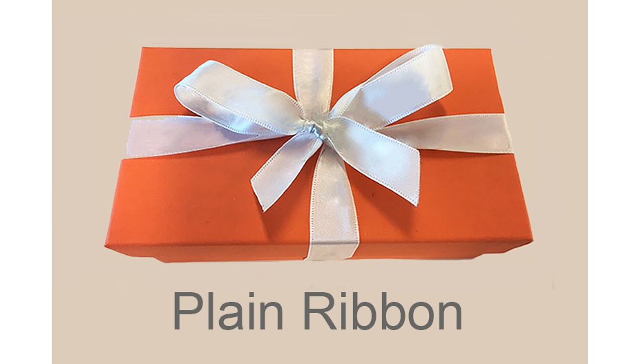 Belimo Box - Plain Box, Plain Ribbon, Custom Logo Ribbon, brand recognition ribbon, brand identity ribbon, brand logo on ribbon, custom logo ribbons, high quality ribbons