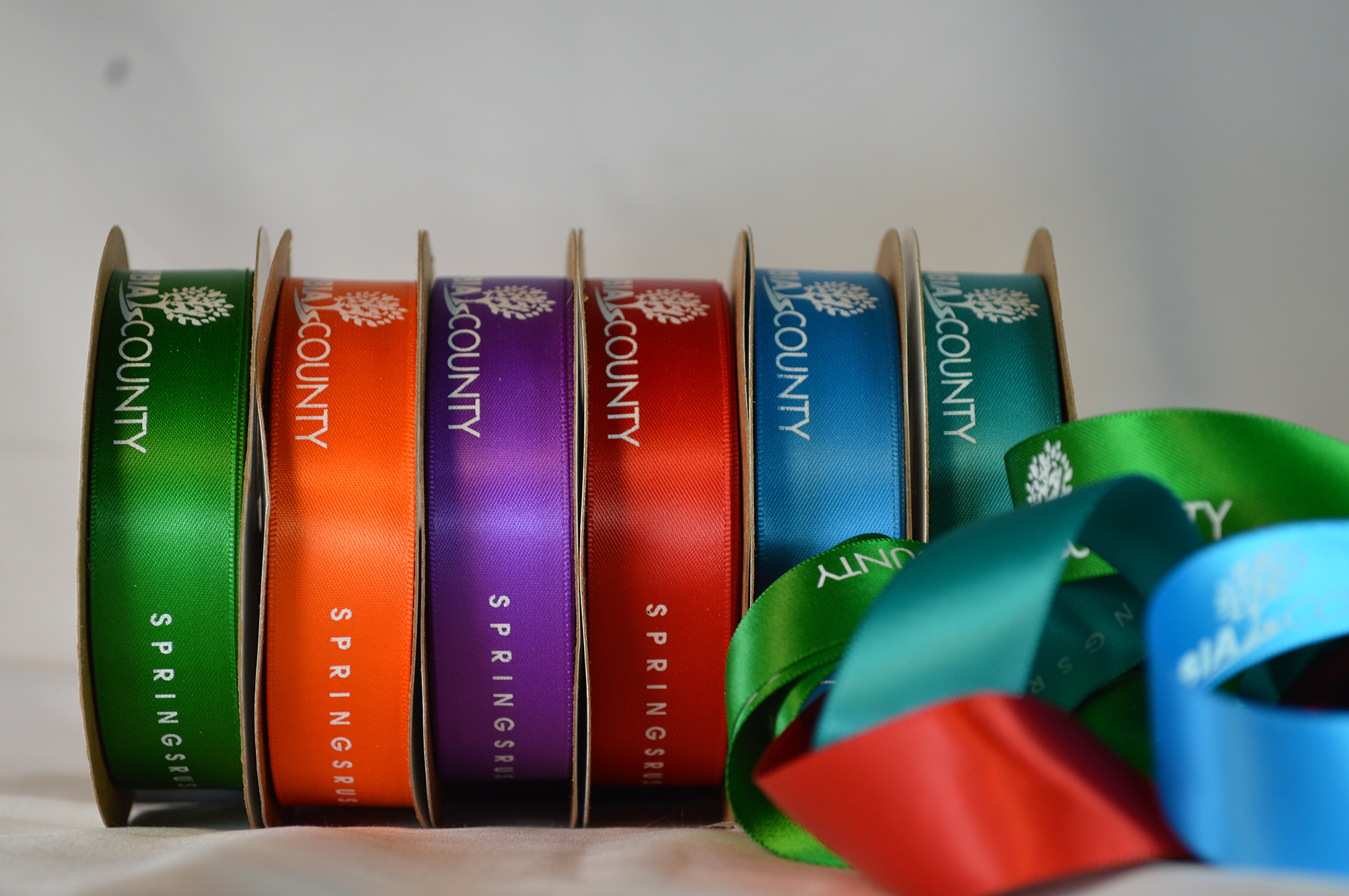 Pantone Matched Thick Satin Ribbon