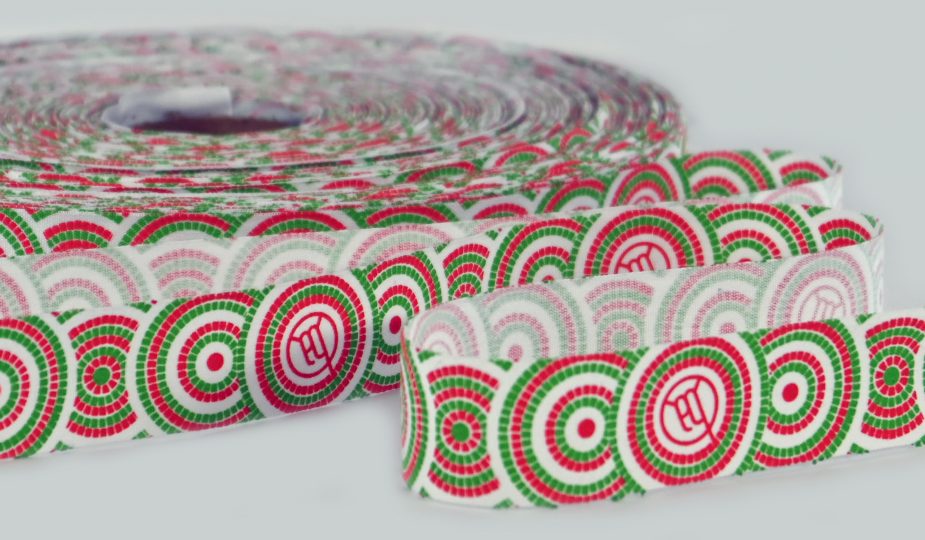 cotton logo ribbon, eco friendlty ribbon, multi color logo ribbon, gift wrapping ribbon, ribbon customization, corporate gifts ribbon, marketing campaign ribbon, custom logo ribbon