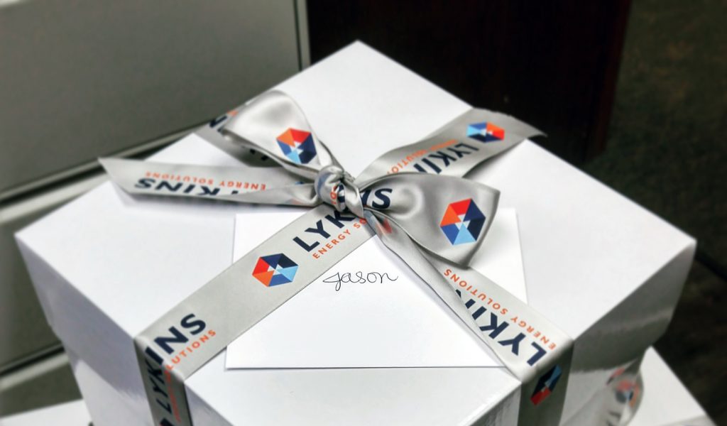 custom branded ribbon, custom logo ribbon, unique packaging, branded ribbons, unique custom ribbons