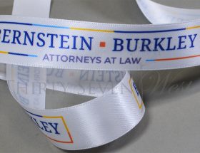 custom logo ribbon, pantone matching ribbon, full color digital print, company branding ribbon, company logo ribbon, corporate gift wrap, gradient print on ribbon
