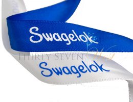 Ribbon Logo Ribbon, Satin Ribbon with Logo, printed ribbon, Blue Ribbon, Custom Logo Ribbon, Business Logo Ribbon, Company Logo Ribbon, Branded Ribbon