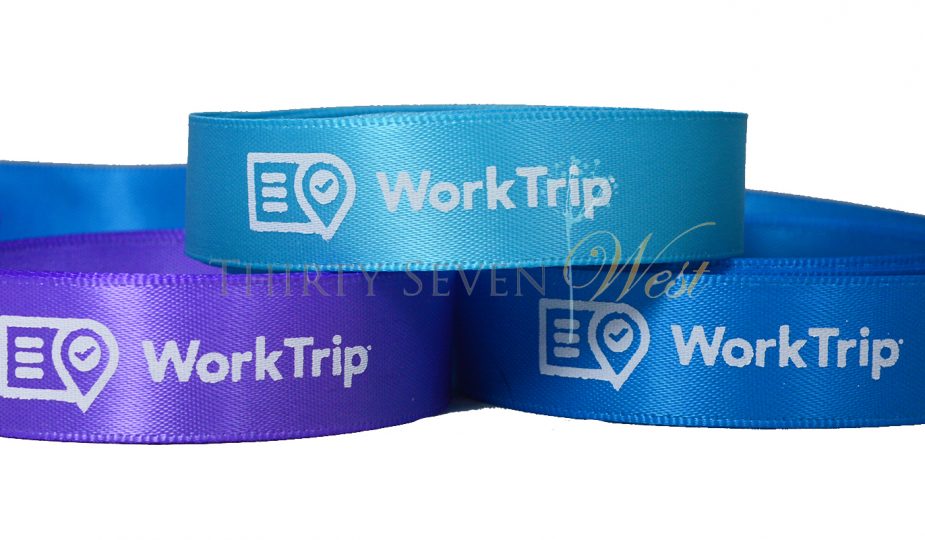 custom logo ribbon, Panotone matching ribbon, custom event ribbon, custom branded ribbon, corporate logo ribbon, comapany branded ribbon