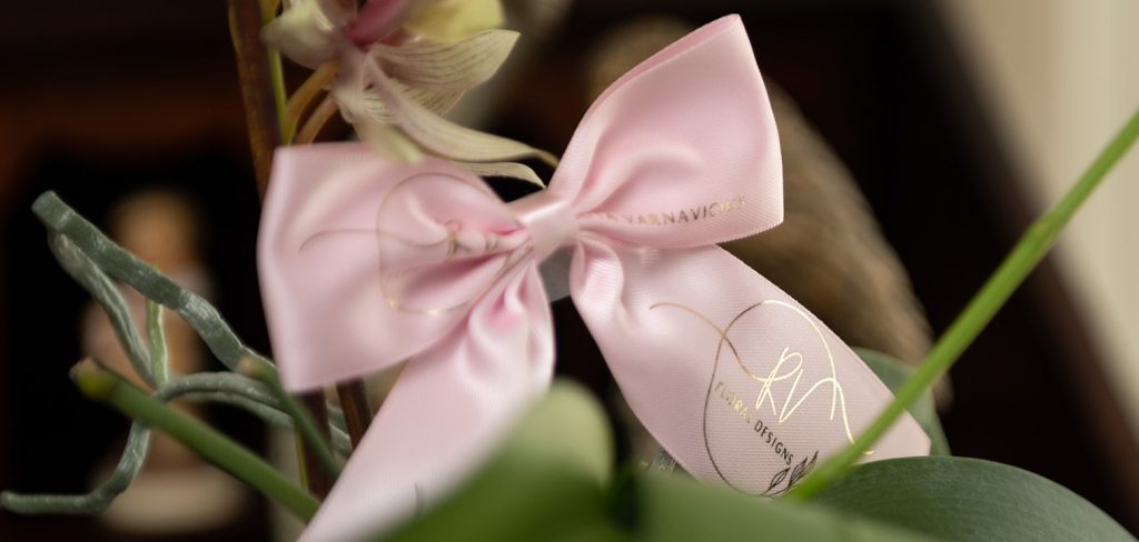 Custom Logo Bow, Customized Bows, Satin Ribbon Bow, Satin Ribbon bow with Company logo