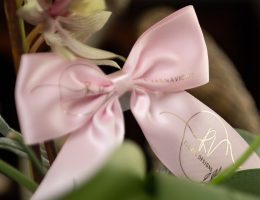 Custom Logo Bow, Customized Bows, Satin Ribbon Bow, Satin Ribbon bow with Company logo