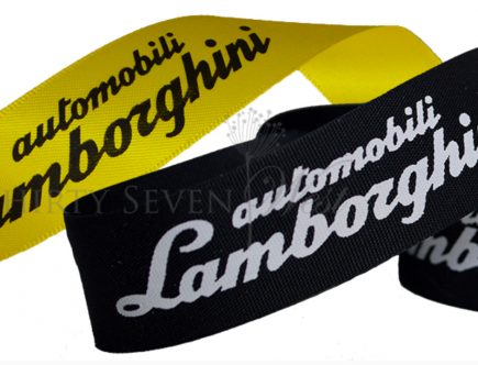 Custom Logo ribbon, Pantone matching ribbon, satin logo ribbon, matte textured logo ribbon, company branding ribbon, corporate logo ribbon, custom branded ribbons, Pantone matched custom logo ribbon