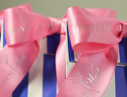 Logo Ribbon, Custom Logo Ribbon, Custom Ribbon, Corporate Logo Ribbon, Company Branded Ribbon Gift Wrap, Corporate gifting, Branded ribbon gift wrap