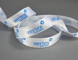 Pantone matching printed ribbon, custom logo ribbon, logo printed on ribbon, custom ribbon with logo, custom satin ribbon, custom ribbon logo