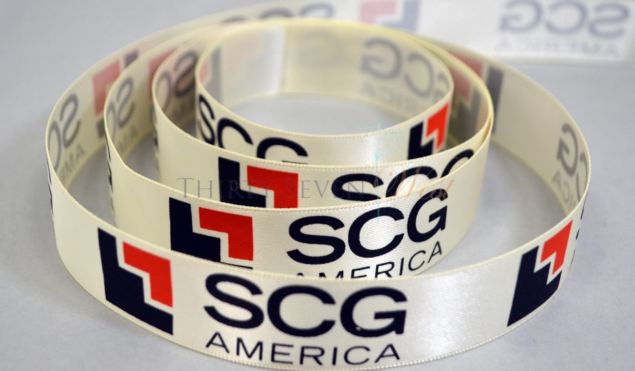 Two Color Ribbon, Full Color ribbon, printed Ribbon, custom Logo Ribbon, Logo Ribbon, Satin PMS_ Color Ribbon, Customized Logo Ribbon