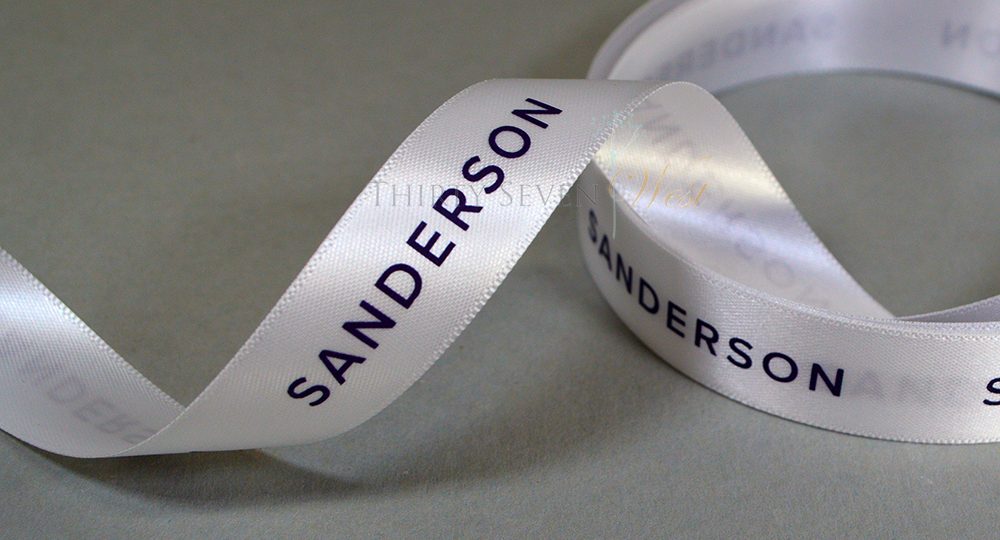 custom logo ribbon, Pantone print on ribbon, custom satin ribbon, custom ribbon with logo, custom branded ribbon, logo on ribbon, satin logo ribbon