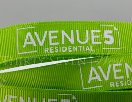 custom logo ribbon, custom grosgrain ribbon, Pantone matching ribbon, custom printed logo ribbon, custom ribbon, company logo ribbon, branding ribbon