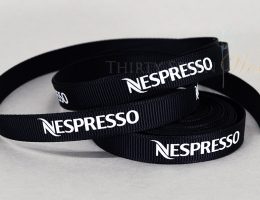 custom logo ribbon, custom grosgrain ribbon, custom branding ribbon, grosgrain ribbon with logo, company branding ribbon, custom ribbons, textured ribbon