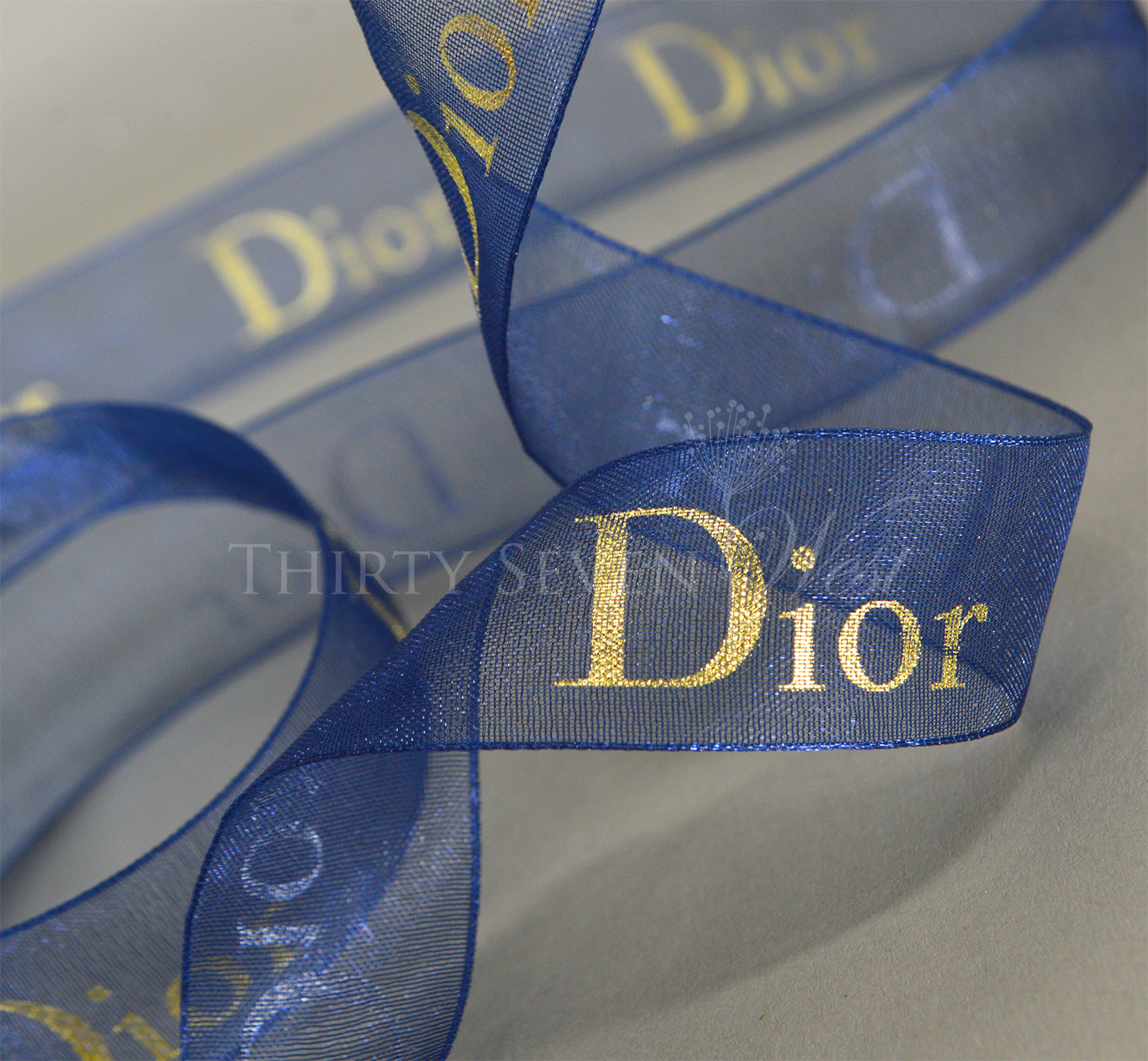 custom logo ribbon, organza ribbon, sheer logo ribbon, company logo ribbon, corporate logo ribbon, company branding ribbon, pantone matching ribbon, printed organza ribbon