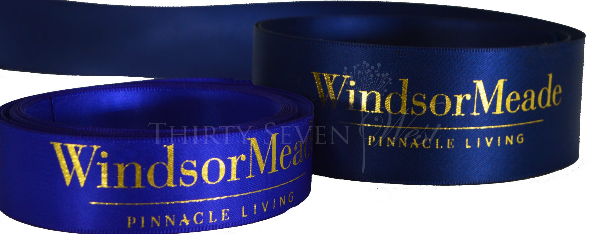 custom satin ribbon, custom logo ribbon, Pantone matching ribbon color, company branding ribbon, corporate logo ribbon