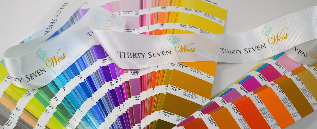 Pantone Color Logo Ribbon, PMS Ribbon, Pantone Match Ribbon, Color Match Ribbon, pantone matching Color Ribbon, Pantone Logo Ribbon, custom PMS Ribbon, Custom print Pantone