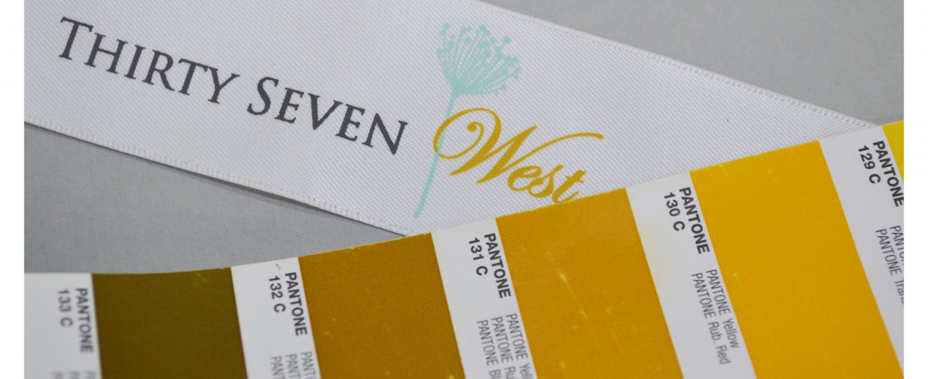 Permanent Printed Ribbon, custom printed ribbon, custom printed pantone matching ribbon, custom logo ribbon, Pms matching ribbon, pantone matching ribbon
