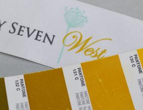 Permanent Printed Ribbon, custom printed ribbon, custom printed pantone matching ribbon, custom logo ribbon, Pms matching ribbon, pantone matching ribbon
