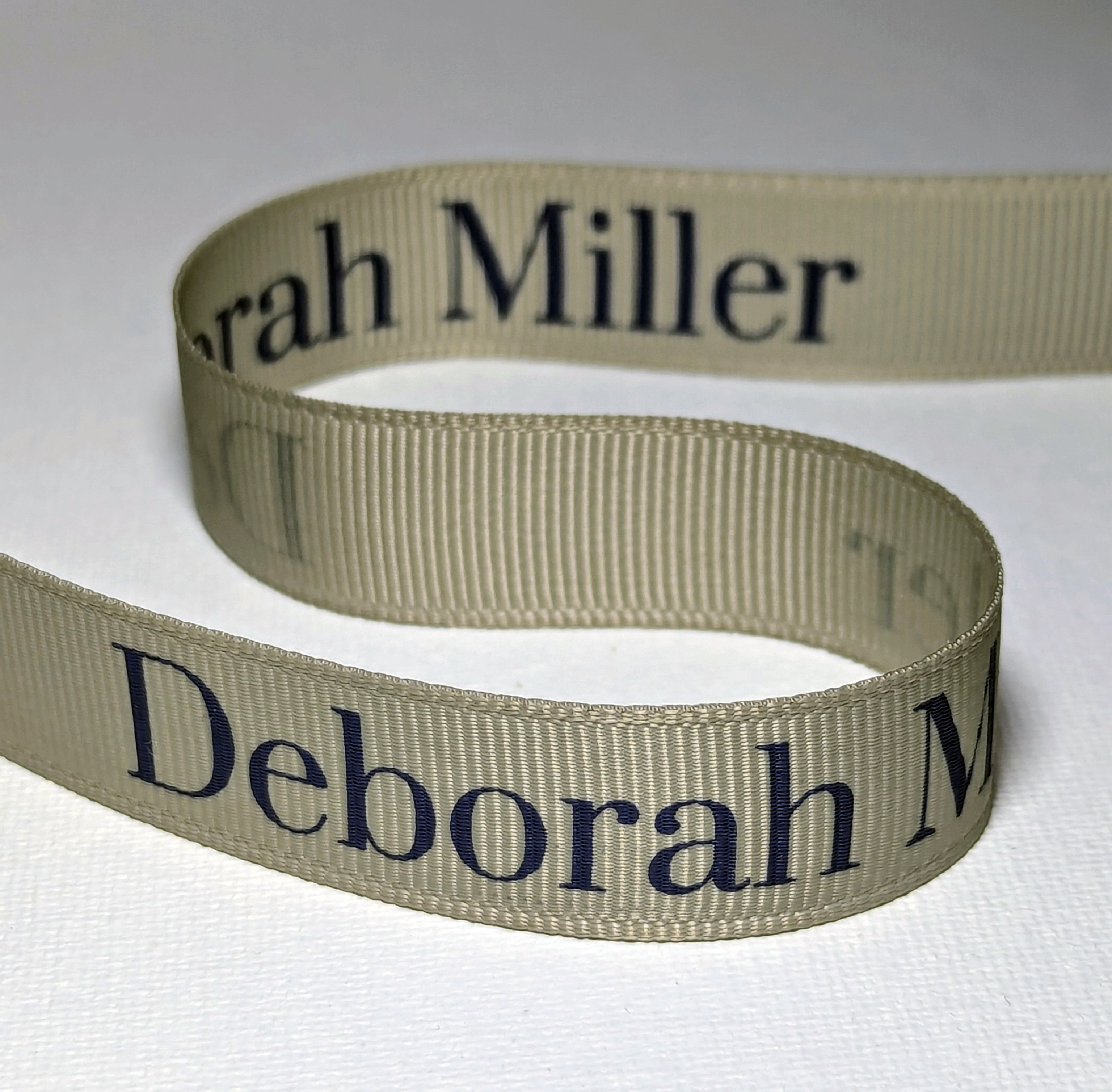 Custom logo grosgrain ribbon, custom logo ribbon, corporate logo ribbon, custom gift ribbon, neutral logo ribbon, custom dyed ribbon