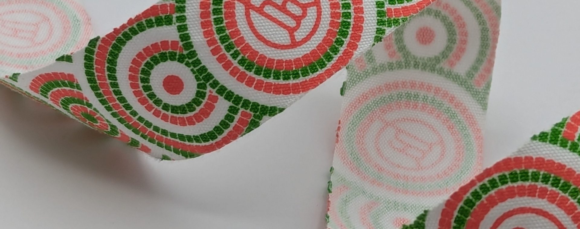 custom branded cotton ribbon, custom logo ribbon, custom cotton ribbon, natural cotton ribbon, cotton ribbon with logo