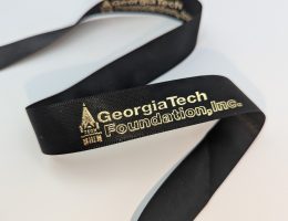 custom business ribbon, custom logo ribbon, satin logo ribbon, custom satin ribbon, universtiy ribbon, custom ribbon