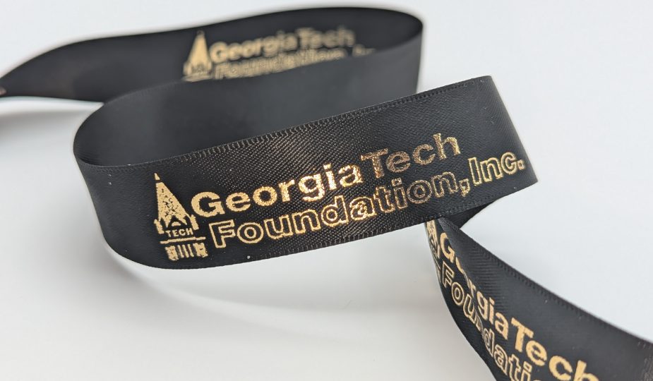 custom company logo ribbon, custom imprinted ribbon, custom logo printed ribbon, custom printed ribbon, custom ribbon, custom ribbon company logo