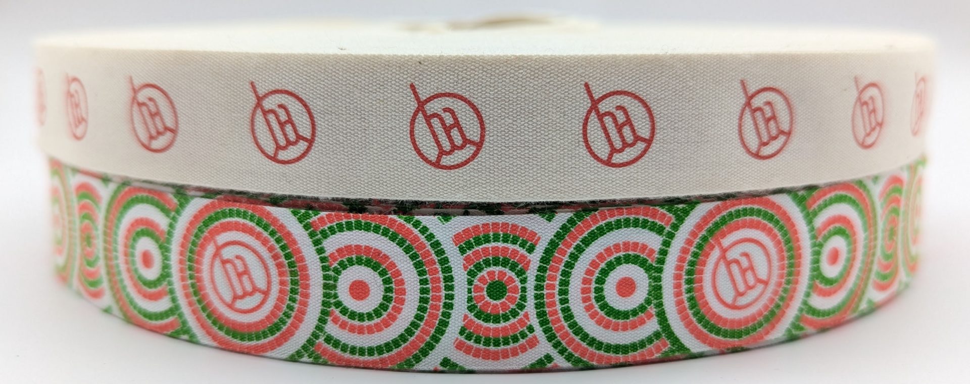 custom cotton ribbon, custom logo ribbon, printed cotton ribbon, cotton printed event ribbon, eco friendly ribbon with logo