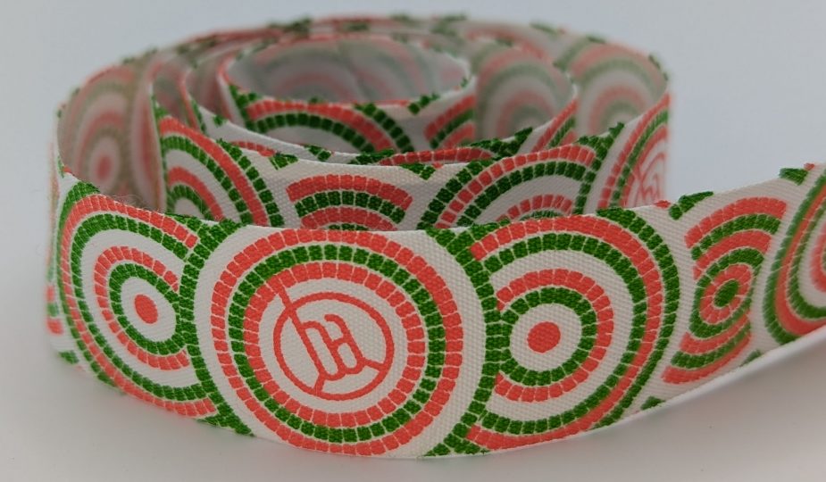 custom cotton ribbon, printed cotton ribbon, custom designed cotton ribbon, eco friendly printed ribbon, holiday cotton ribbon