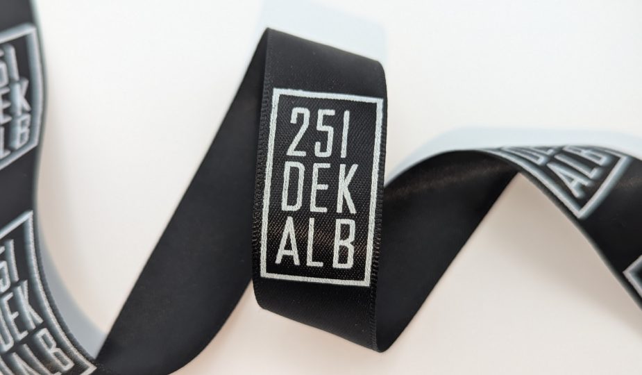 custom logo ribbon, custom branded ribbon, custom event ribbon, custom satin ribbon, satin logo ribbon, company custom ribbon