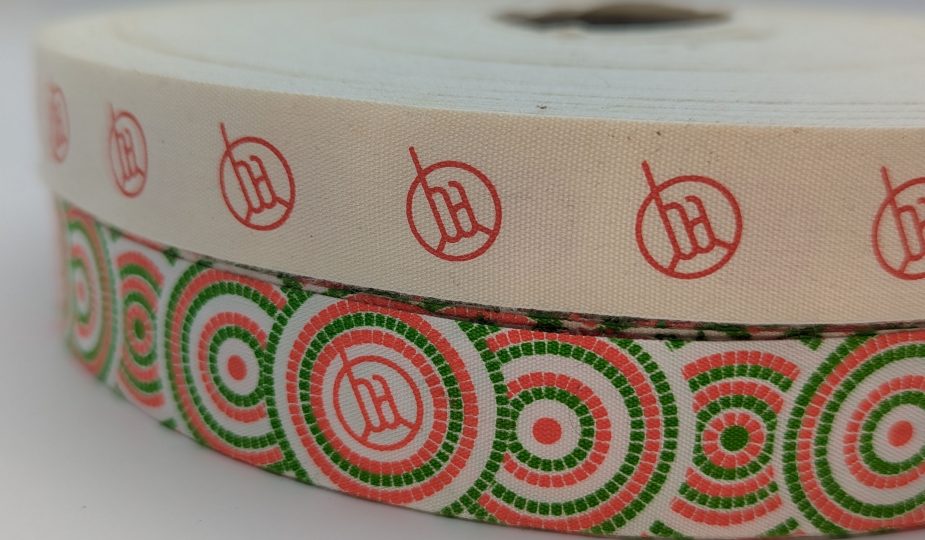 custom ribbon printing, custom cotton ribbon, printed cotton ribbon, custom logo ribbon, eco friendly printed ribbon, custom event ribbon