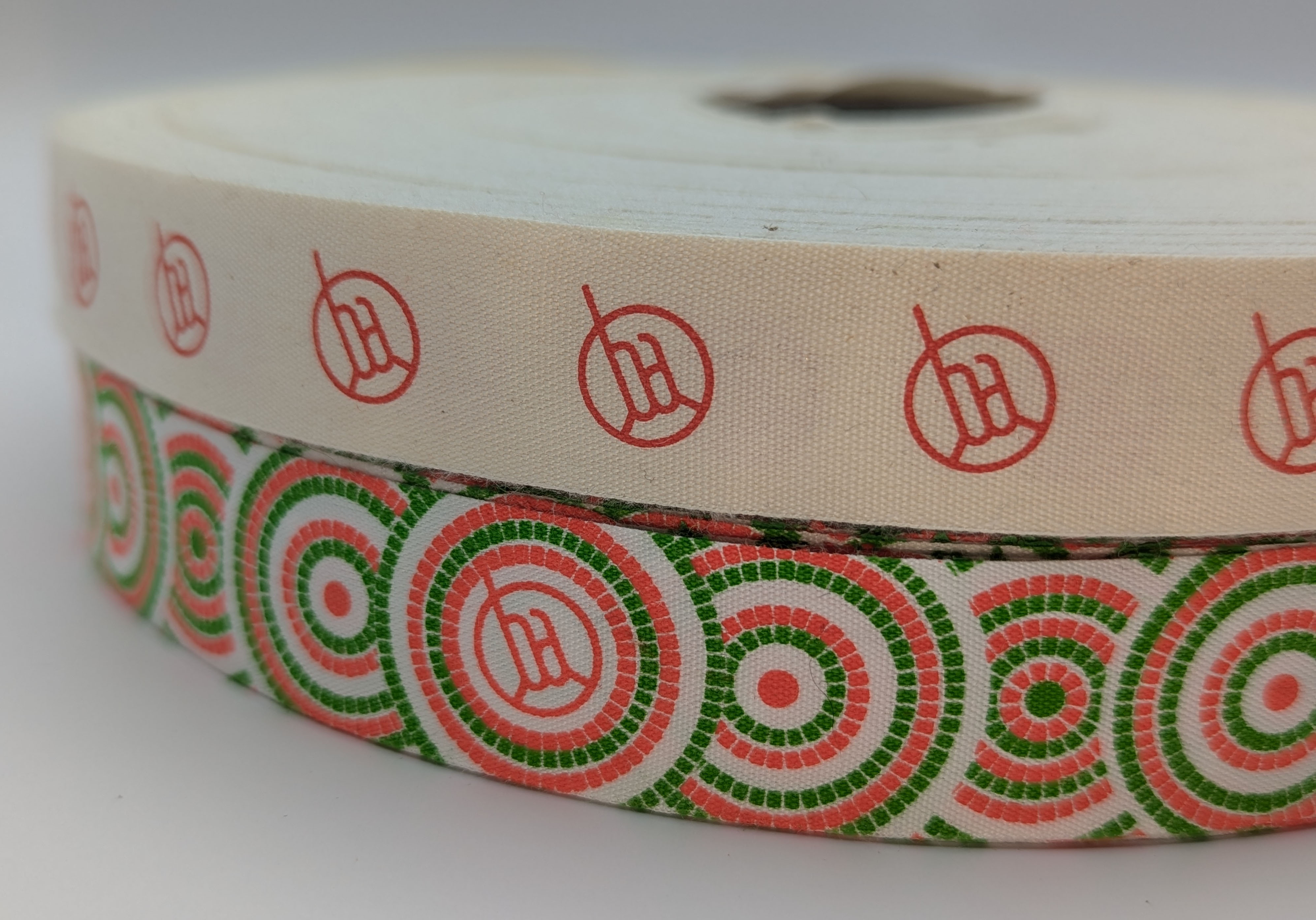 custom ribbon printing, custom cotton ribbon, printed cotton ribbon, custom logo ribbon, eco friendly printed ribbon, custom event ribbon
