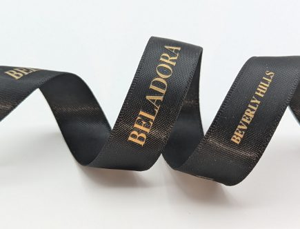 custom satin ribbon, custom logo ribbon, custom ribbon logo, custom logo printed ribbon, custom business ribbon, custom event ribbon