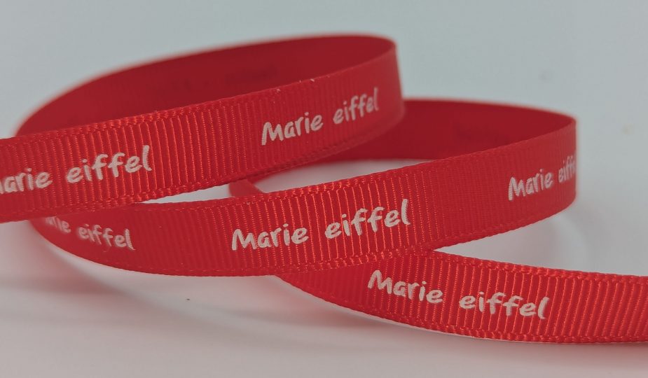grosgrain custom logo ribbon, corporate logo ribbon, branded logo ribbon, business logo on ribbon
