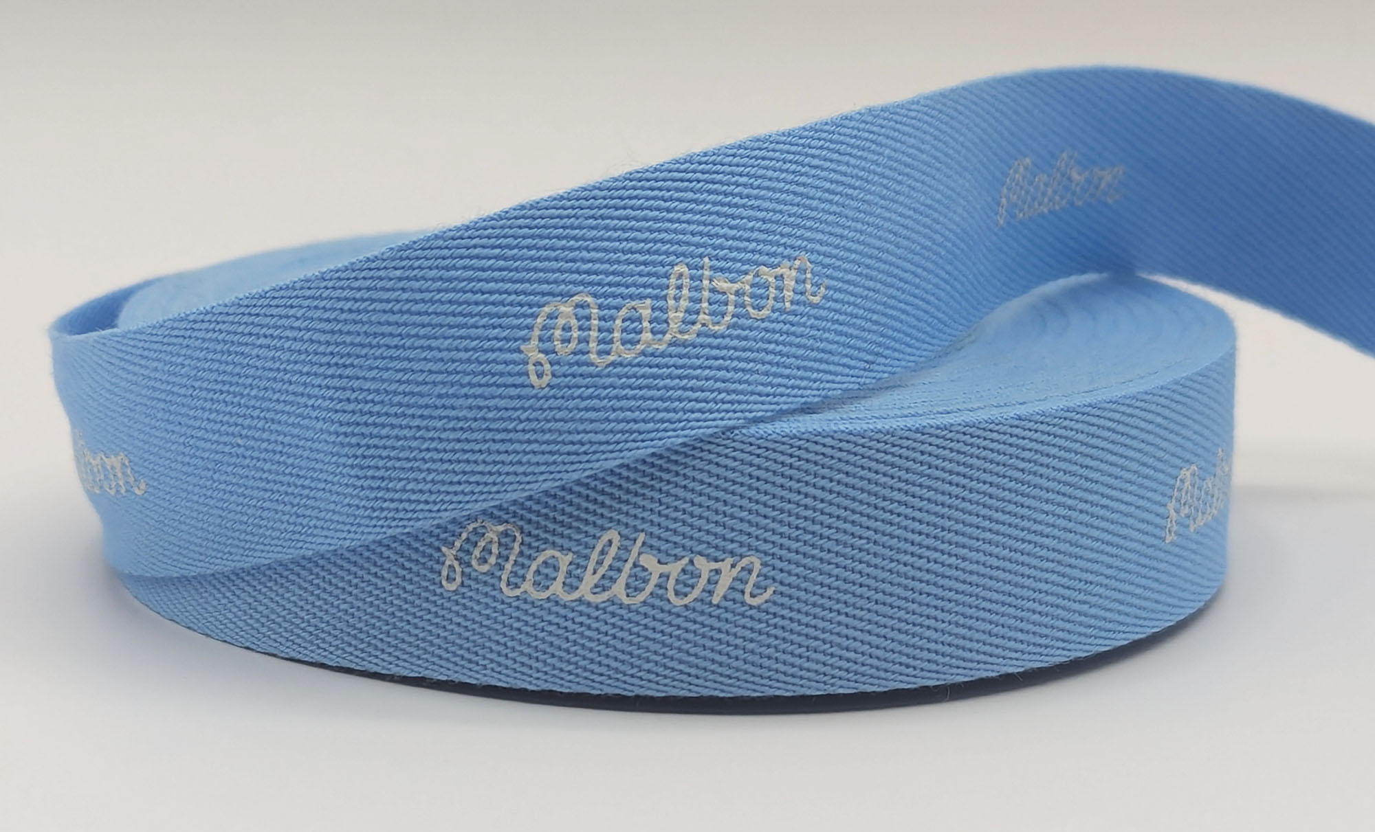 cotton logo ribbon, custom cotton ribbon, pantone matching cotton ribbon, eco friendly cotton ribbon, custom dyed ribbon