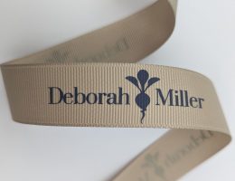 custom grosgrain ribbon, pantone matching grosgrain ribbon, custom business ribbon, custom logo printed ribbon, PMS matching grosgrain ribbon