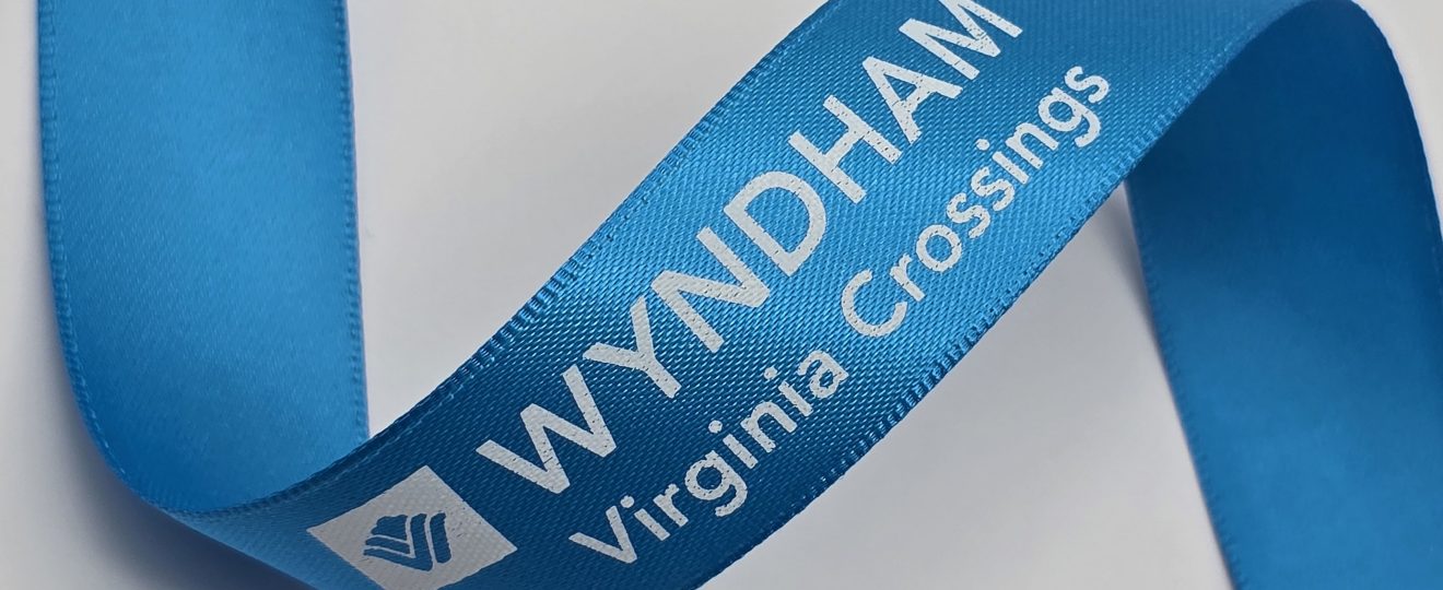 custom satin ribbon, custom logo ribbon, pantone matching ribbon, PMS matching ribbon, custom branding ribbon