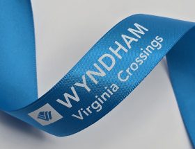 custom satin ribbon, custom logo ribbon, pantone matching ribbon, PMS matching ribbon, custom branding ribbon