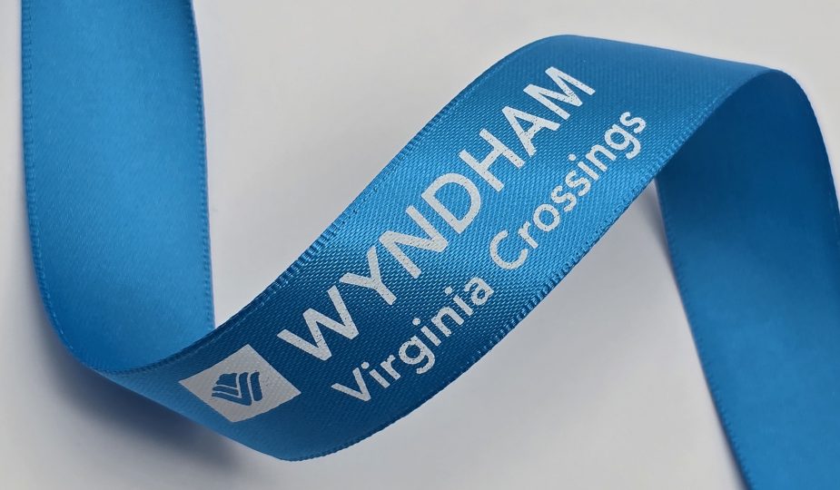 custom satin ribbon, custom logo ribbon, pantone matching ribbon, PMS matching ribbon, custom branding ribbon